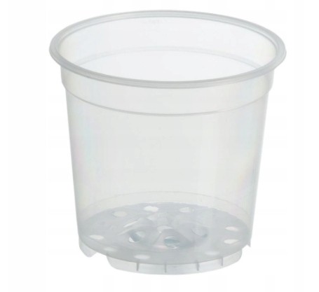 Doniczka produkcyjna plastikowa transparentna 15 cm