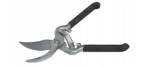 Sekator ogrodowy ze stali hartowanej czarny 20 cm