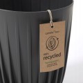 Doniczka plastikowa z wkładem Mira Eco 25 cm antracyt