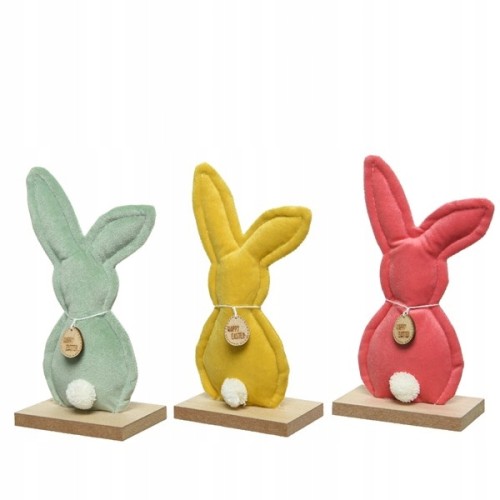 Figurka wielkanocna królik pluszowy 24 cm