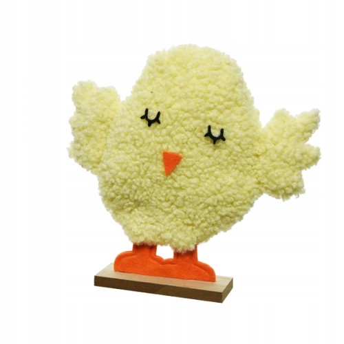 Figurka wielkanocna ozdoba kurczak pluszowy 27,5 cm