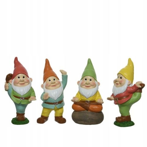 Figurka ogrodowa krasnal 26 cm mix