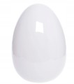 Ozdoba wielkanocna jajko ceramiczne białe 15 cm