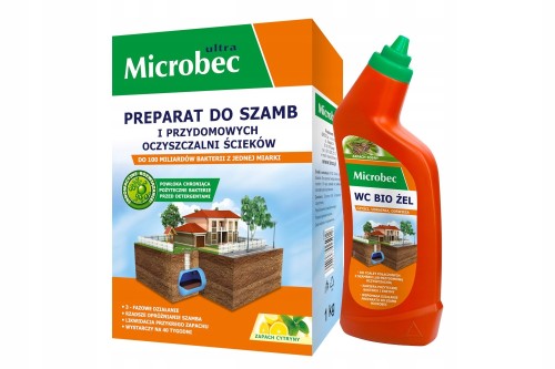 Preparat do szamb i oczyszczalni 1kg + WC BIO żel 500 ml