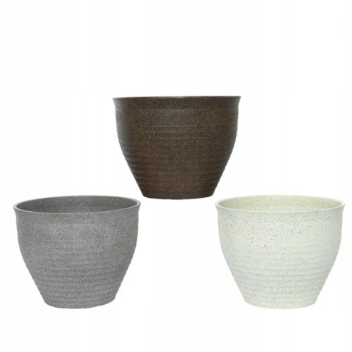 Doniczka-osłonka plastikowa okrągła mix 24 cm