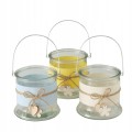 Świecznik szklany na tealight mix 12 cm