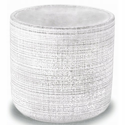 Doniczka betonowa okrągła szara na kwiaty 14 cm