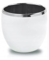 Doniczka ceramiczna kula biało-szara 15 cm