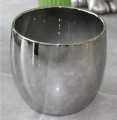 Doniczka ceramiczna kula srebrna 15 cm