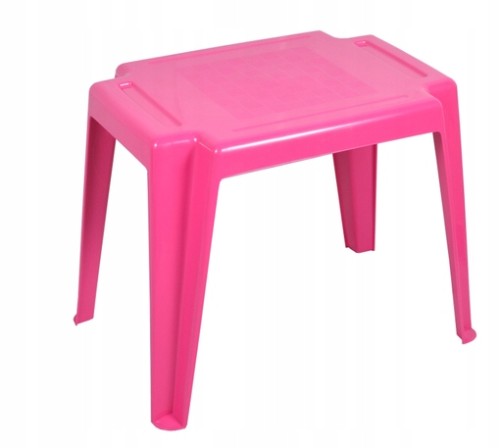 Stolik plastikowy dla dzieci różowy ogrodowy Lolek