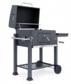 Grill węglowy ogrodowy z półką i pokrywą na kółkach
