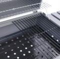 Grill węglowy ogrodowy z półką i pokrywą na kółkach
