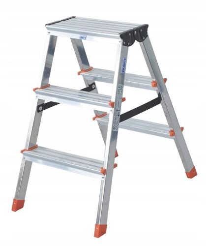 Drabina aluminiowa dwustronna składana schodki 2x3