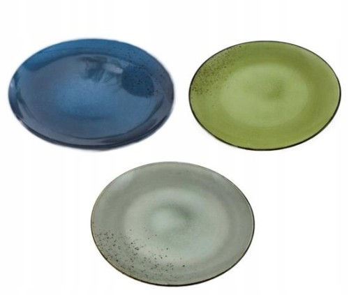 Talerz deserowy płytki kamionka 21 cm mix