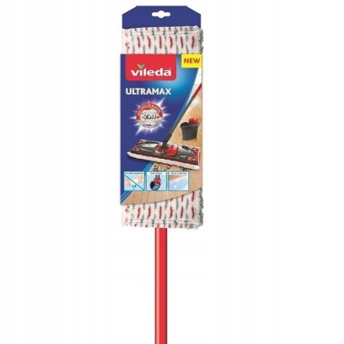 Mop płaski z kijem teleskopowym Vileda Ultramax 105cm