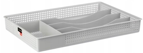 Wkład do szuflady na sztućce ażurowy szary 33 x 21 cm