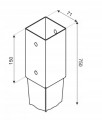 Podstawa słupa kotwa wbijana 70x70x750 mm
