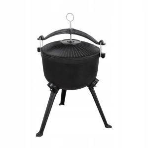 Kociołek żeliwny myśliwski grill 8l