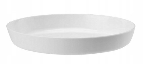 Podstawka pod doniczkę plastikowa Azalia biała 14,5 cm