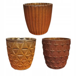 Świecznik szklany tealight 7,5 cm mix
