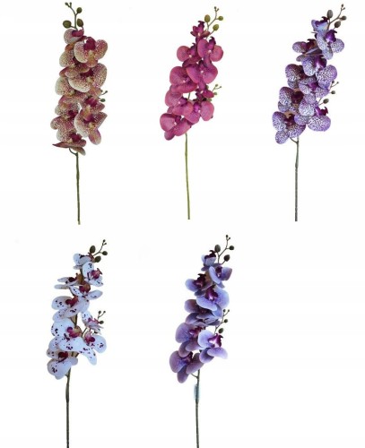 Sztuczny storczyk kwiat gałązka ozdobna 100 cm