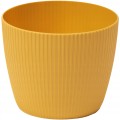 Doniczka plastikowa musztardowa 11 cm Magnolia Jumper