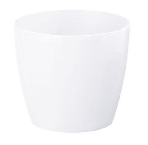 Doniczka osłonka plastikowa biała 12 cm Magnolia
