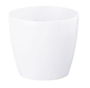 Doniczka osłonka plastikowa biała 13,5 cm Magnolia