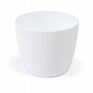 Doniczka osłonka plastikowa biała 14 cm Magnolia Jumper