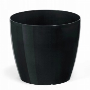 Doniczka osłonka plastikowa czarna 12 cm Magnolia