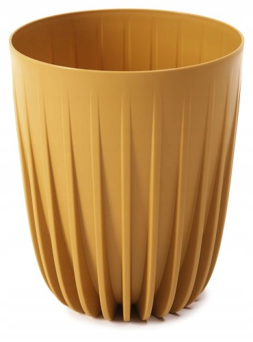 Doniczka z wkładem musztardowa 25 cm Mira