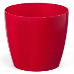 Doniczka osłonka plastikowa czerwona 13,5 cm Magnolia