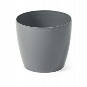 Doniczka osłonka plastikowa szara 15,5 cm Magnolia