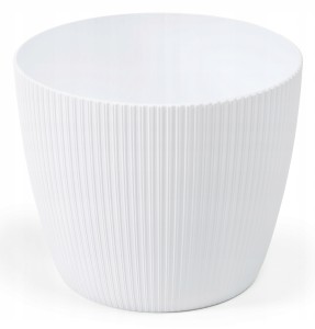 Doniczka osłonka plastikowa biała 19 cm Magnolia Jumper