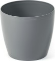 Doniczka osłonka plastikowa szara 13,5 cm Magnolia