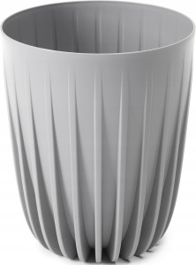 Doniczka z wkładem szara 25 cm Mira Eko