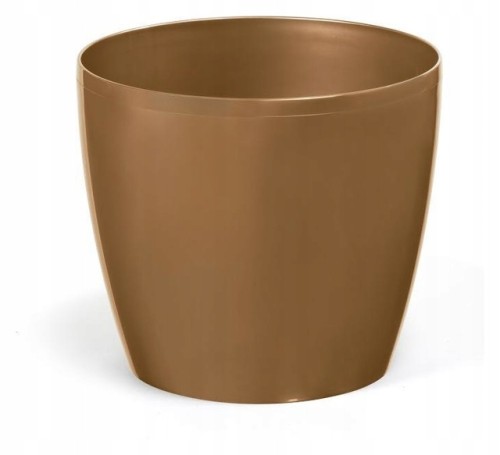 Doniczka osłonka plastikowa złota 12 cm Magnolia
