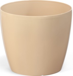 Doniczka osłonka plastikowa cappuccino 13,5 cm Magnolia