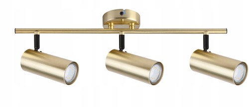 Lampa sufitowa reflektor mosiądz Colly 3x15W