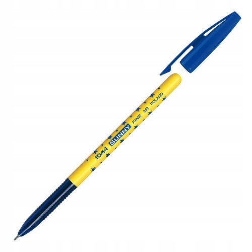 Długopis niebieski z zatyczką Sunny 0,7 mm
