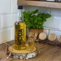 Szklana butelka z napisem Mocna Woda 0,5 l