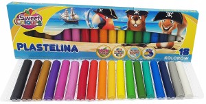 Plastelina szkolna nietoksyczna 18 kolorów