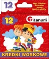 Kredki świecowe woskowe szkolne 12 kolorów