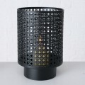 Lampion dekoracyjny czarny metalowy 27 cm Viennas