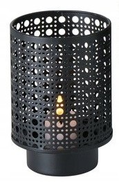Lampion dekoracyjny czarny metalowy 13 cm Viennas
