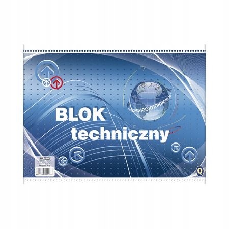 Blok techniczny szkolny biały A3 10 kartek