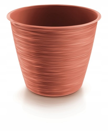 Doniczka plastikowa okrągła miedziana 17 cm Furu