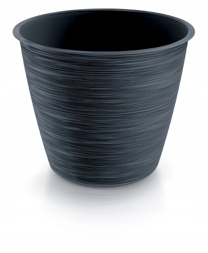 Doniczka okragła plastikowa antracyt 12 cm Furu