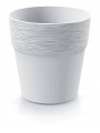 Doniczka plastikowa okrągła 12 cm biała Furu