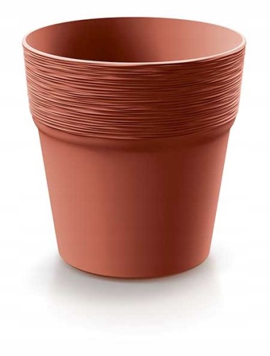 Doniczka plastikowa okrągła 12 cm miedziana Furu